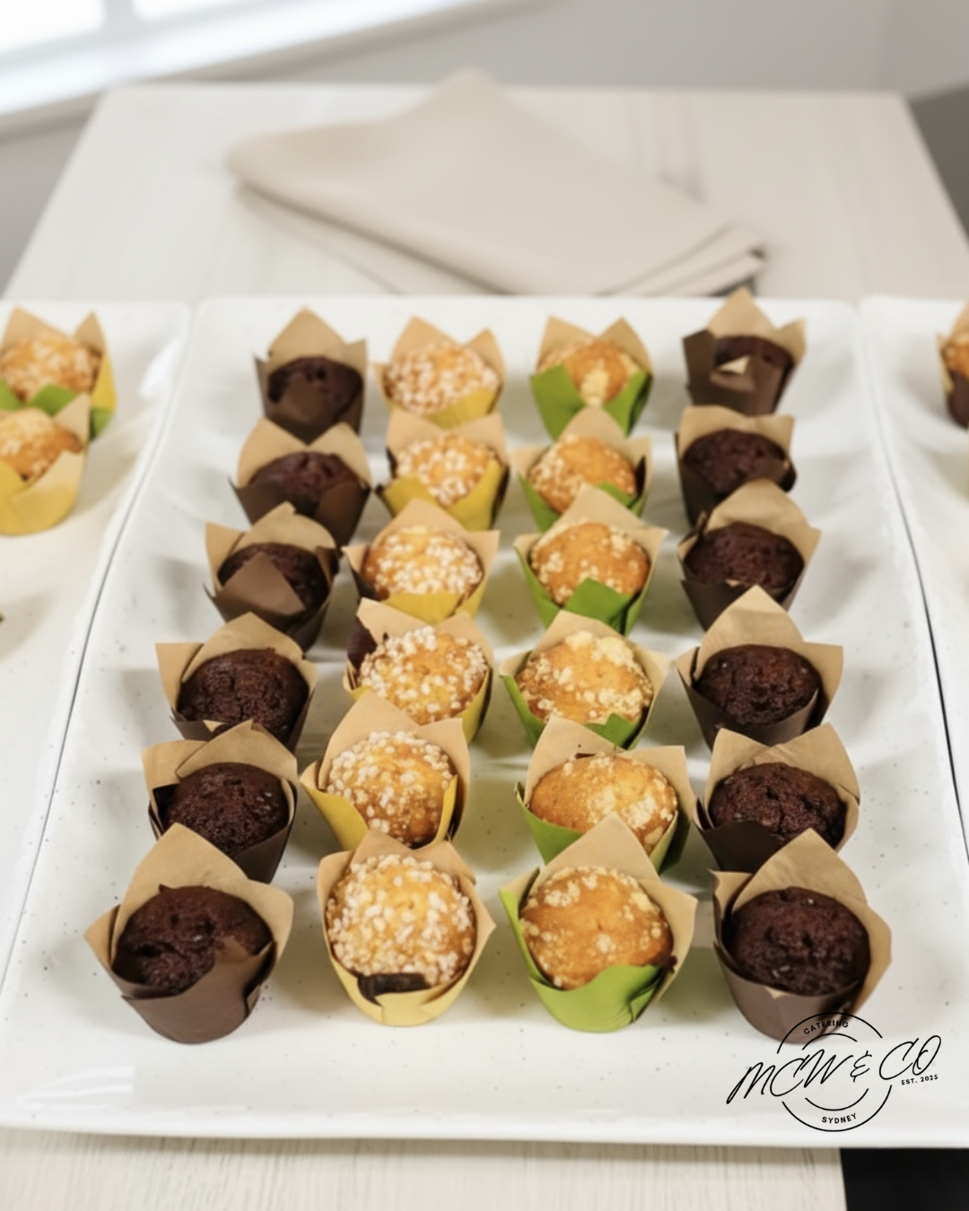 Breakfast Basket Mini Pastries & Muffins Platter